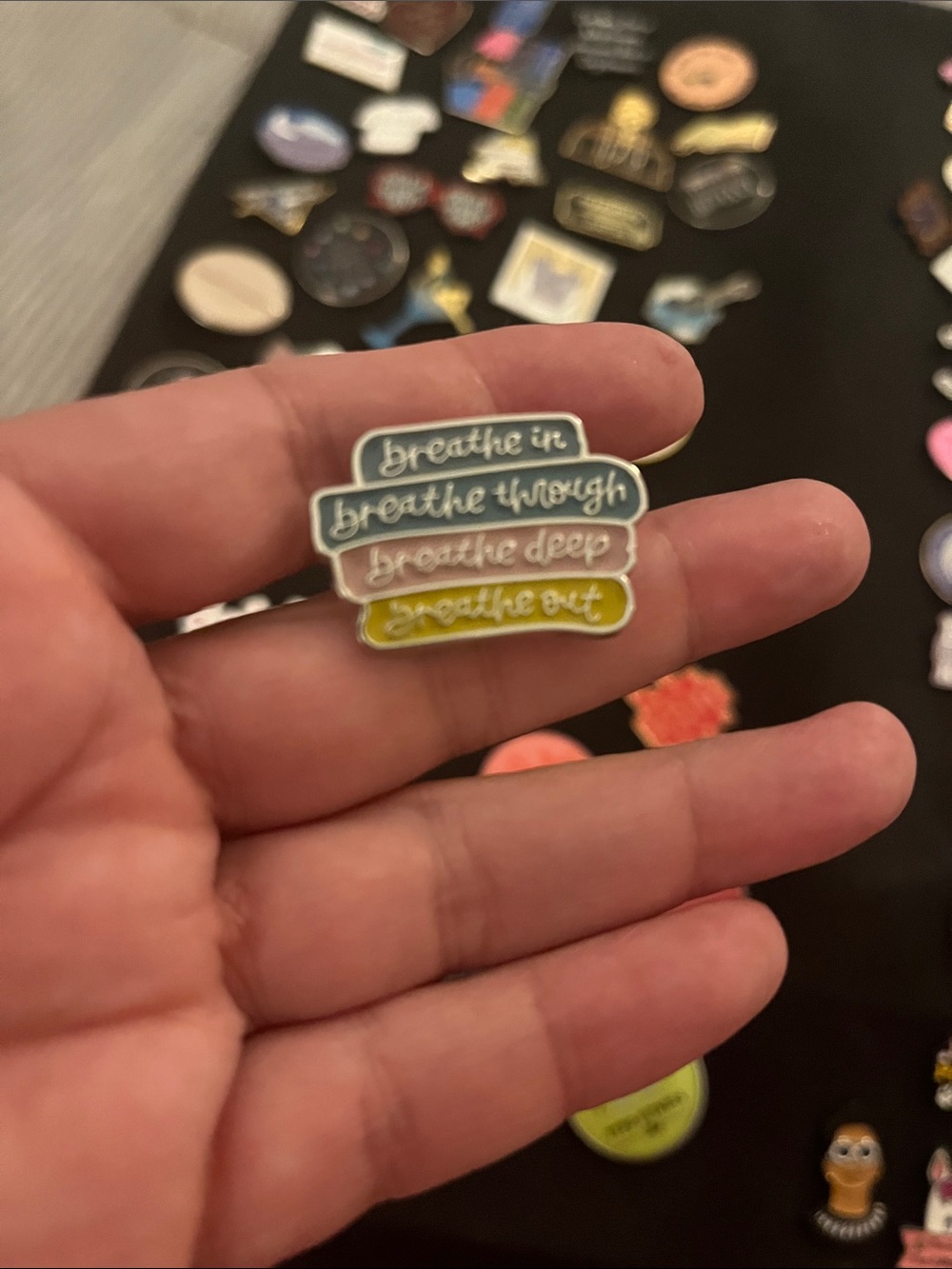 Taylor Swift Inspirational 'Breathe' Enamel Pin - Multicolor